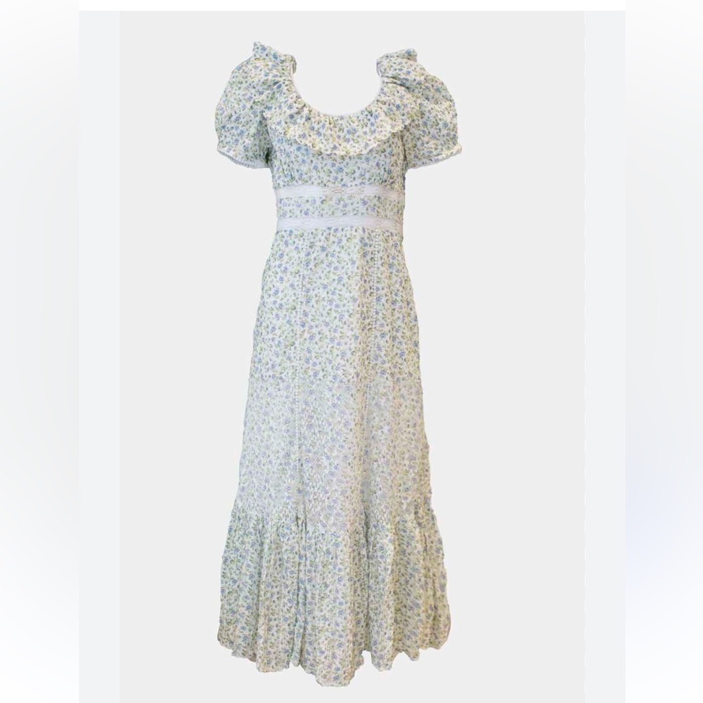 Loveshackfancy Stassie Dress White Garden Stream Size 2